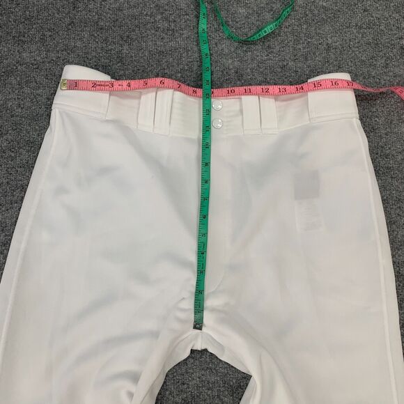 Mizuno Baseball Pant Mens XL Extra Large White Flex Waistband Belt Loops - Picture 4 of 14
